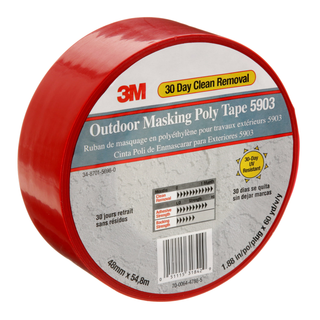 7000049309 3M MASKING POLY TAPE 5903 (ČERVENÁ)