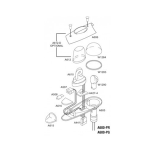 WHELEN A606 DRŽÁK ČOČKY 19-170049-009